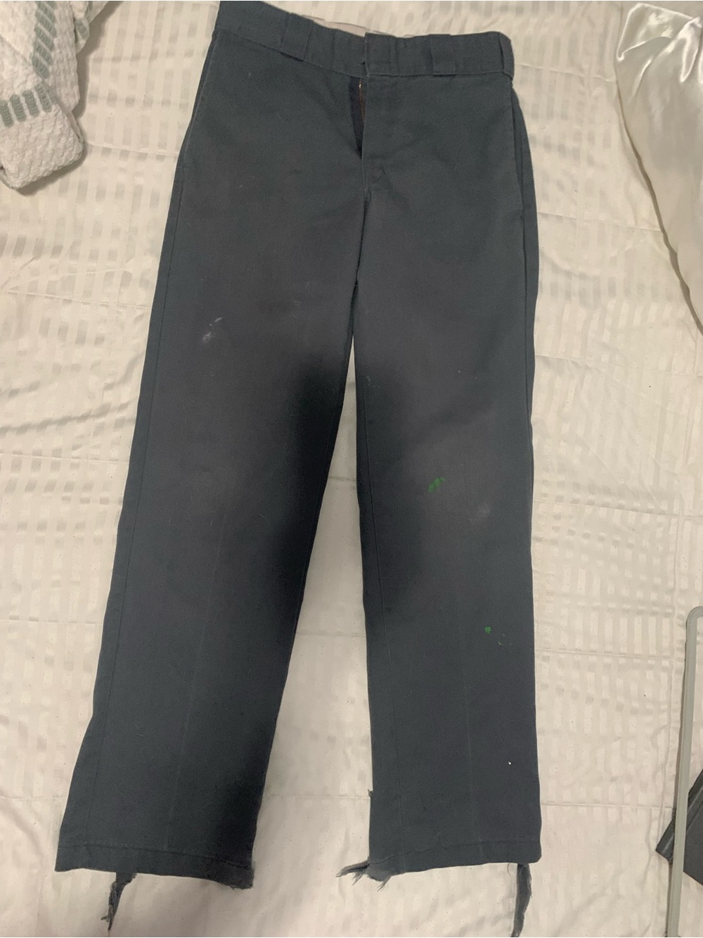 Dickies 874 Original Fit Pants in Black and Cream